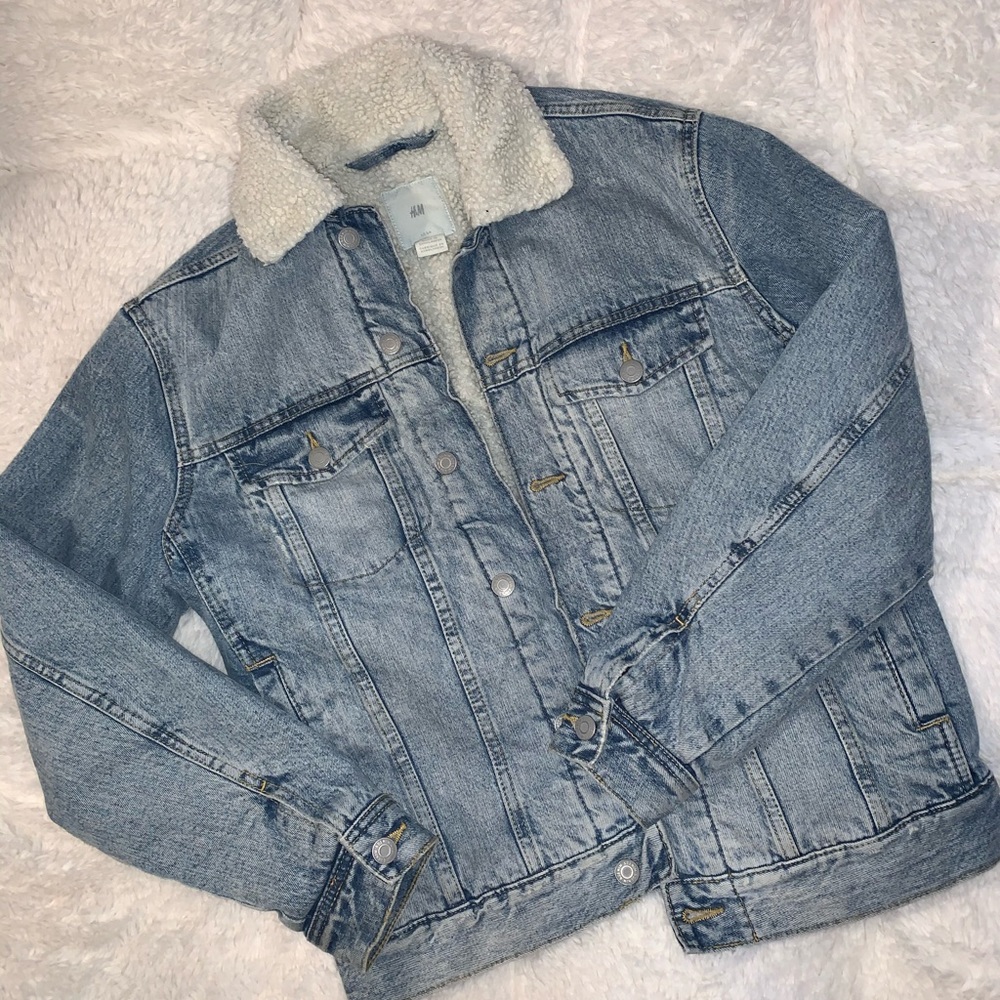 Men’s fleece denim jacket